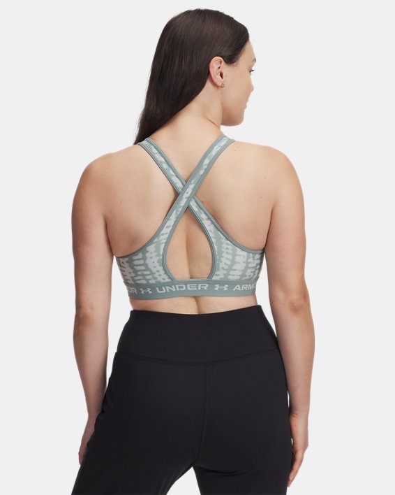 Armour® Mid Crossback Printed Women's Sports Bra | Under Armour Armour® Mid Crossback Printed Women's Sports Bra | Under Armour